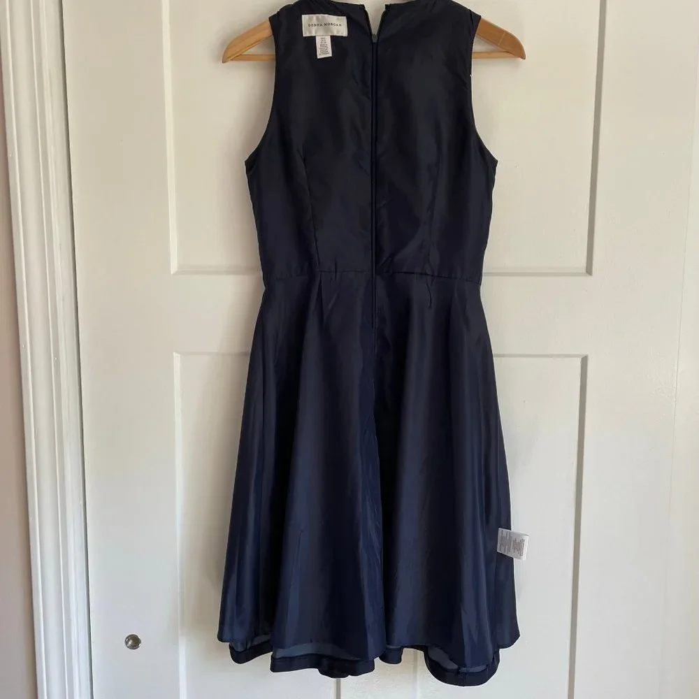 Donna Morgan Navy Fit-and-Flare dress - Picture 10 of 16
